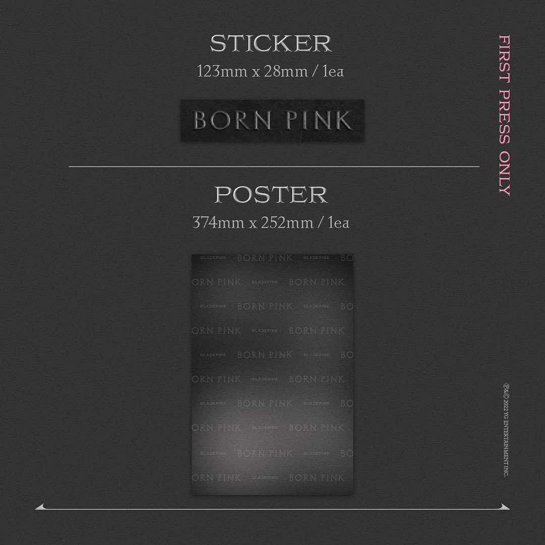 Sticker & Poster - بوستر و ستيكر ( ملصقات ) BORN PINK