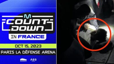 إعتداء موظفي الأمن بحفل MCOUNTDOWN في فرنسا على الكوريين إعتداء موظفي الأمن بحفل MCOUNTDOWN في فرنسا على الكوريين