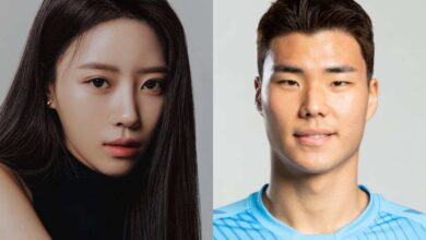 لي مينجو العضوة السابقة لفرقة Lovely تواعد لاعب كرة القدم سونغ بوم كيون